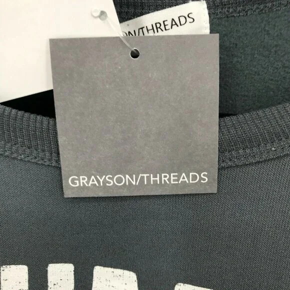 Grayson Threads Women Animal Lover Charcoal Black Graphic Sweatshirt S - Picture 6 of 8